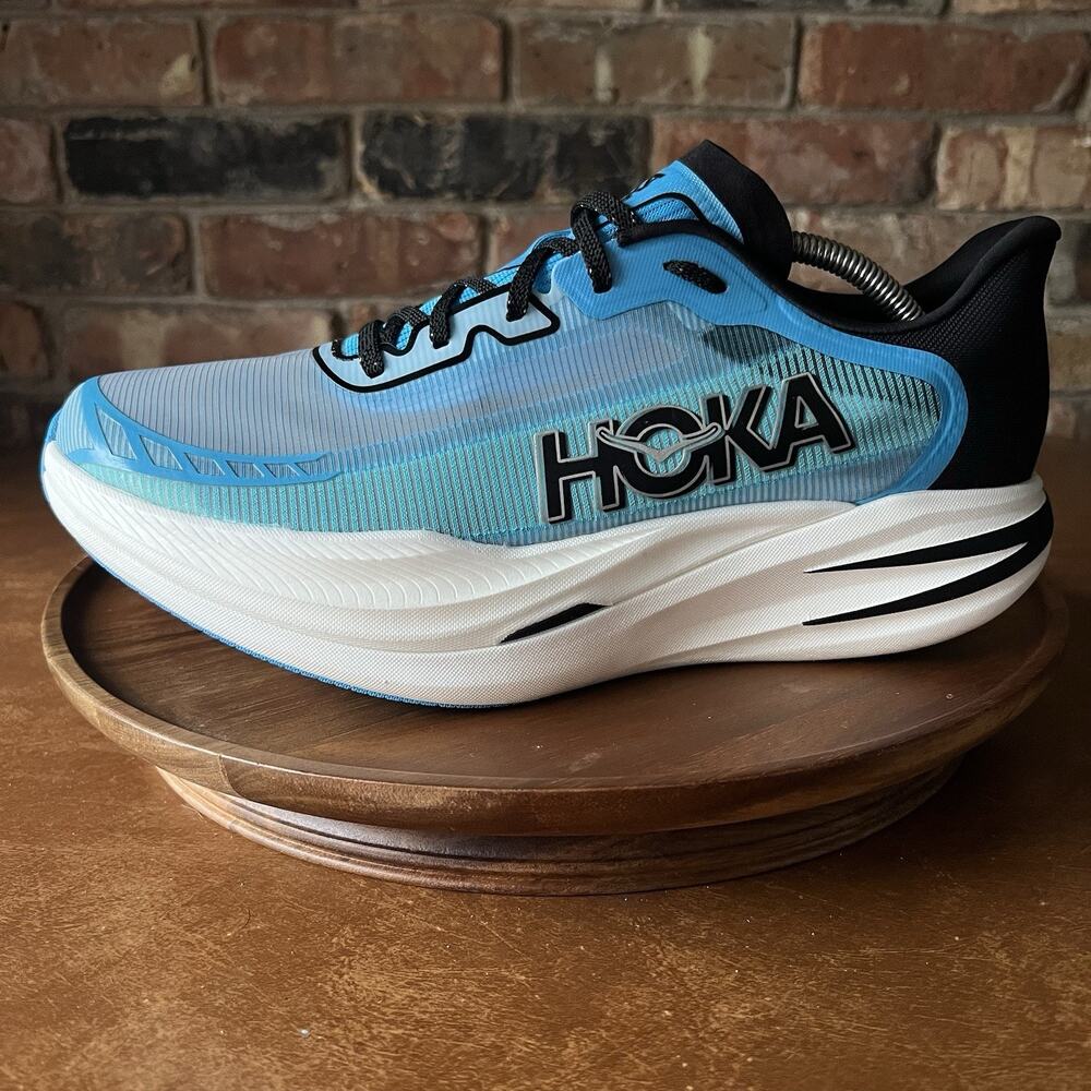 Hoka One One Cielo X1 2.0 Men's 12 Blue Carbon Plate Racing Running Shoes